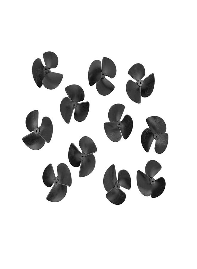 URIMPAVIDO 10PCS RC Boat Propeller 3-Blades Nylon Positive and Reverse Propeller for RC Boat Ship DIY Model Toy Parts (2x36mm Black) - Image 2
